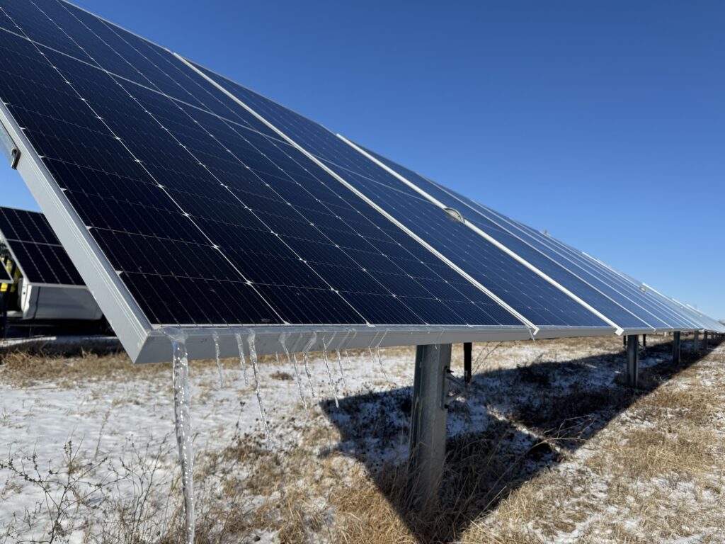 Solar panel at Paris Solar Energy Center